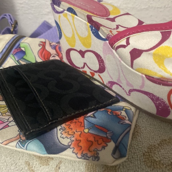Coach wedge👡7.5+Zip Wallet🔑⛓+Loungefly/Disney👑Princess bag💕 - Picture 17 of 17